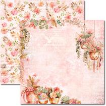 Papel para Scrapbook Sandra Família Arte Fácil Rosê 2 - SC-850