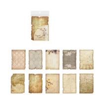 Papel para Scrapbooking Vintage - Kit com 30 Folhas Artesanais