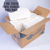 Papel para secar as mãos 2.000 folhas para restaurante lanchonete interfolhas 22 x 20,6 cm Papel para secar as mãos 2.000 folhas para restaurante lanchonete interfolhas 22 x 20,6 cm