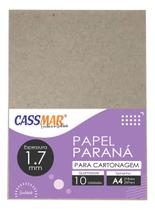 Papel Paraná para cartonagem 1,7mm A4 210x297mm 10un Papel Paraná para cartonagem 1,7mm A4 210x297mm 10un