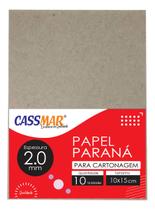 Papel Paraná para Cartonagem 2,0mm 10x15cm 10un Papel Paraná para Cartonagem 2,0mm 10x15cm 10un