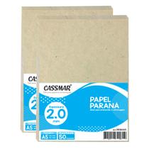 Papel Paraná para Cartonagem A5 2,0mm 148x210mm 50 un