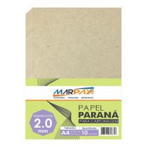 Papel Paraná para cartonagem Marpax 2,0mm A4 210x297mm 10un