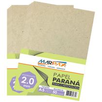 Papel Paraná para cartonagem Marpax 2,0mm A5 148x210mm 50UN Papel Paraná para cartonagem Marpax 2,0mm A5 148x210mm 50UN