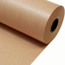 Papel Pardo Kraft Puro 80g Com 70cm De Largura X 50 Mts Monolúcido