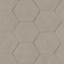 Papel Parede 0,53x10m Tijolo Hexágono Diagonal