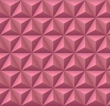 Papel Parede Adesivo Geometrico Efeito Visual 3D Salmão Sala Quarto 2m