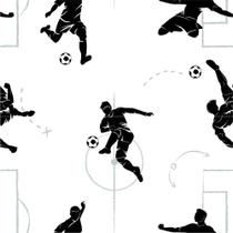 Papel Parede Adesivo Jogadores De Futebol Grão 3mx50cm