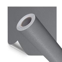 Papel Parede Adesivo Lavavel Texturizado Casca Cinza Escuro