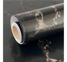 Papel Parede Adesivo Mármore Envelopar Móv Mármore Preto