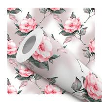 Papel Parede Adesivo Rosa Fundo Degrade Elegante Sala Quarto 10m
