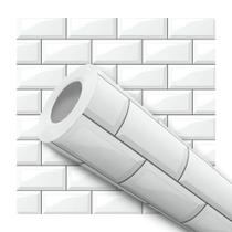 Papel Parede Adesivo Tijolinho Efeito Visual 3D Branco Sala Quarto 12m Papel Parede Adesivo Tijolinho Efeito Visual 3D Branco Sala Quarto 12m