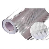 Papel Parede Alumínio Impermeável adesiva Cozinha 40cmx5m - RT