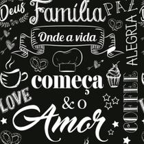 Papel Parede Autocolante Casual Frases Motivadoras Preto Fundo Branco - DPCA182 - DecoraPlus
