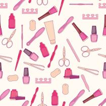 Papel Parede Autocolante Casual Manicure Esmalte Alicate Pink Fundo Bege Vinil - DPCA243 Papel Parede Autocolante Casual Manicure Esmalte Alicate Pink Fundo Bege Vinil - DPCA243