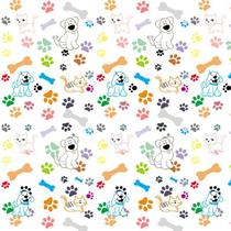 Papel Parede Gato Cachorro Pegadas Ossos Adesivo Decorativo