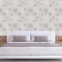 Papel Parede Geométricos Círculos Cogumelos 3D Flor Adesivo