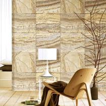 Papel Parede Pedra Bege e Creme 10m² Papel Parede Pedra Bege e Creme 10m²