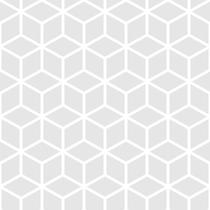 Papel Parede Quadriculado Geometrico Classico Branco 0.5X3M