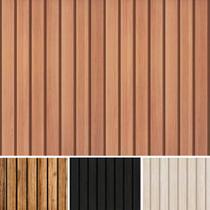 Papel Parede Ripado Madeira Natural Adesivo 5mX45cm Lavável