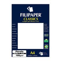 Papel Pérola Branco A4 Filipaper 180G 20 Folhas Papel Pérola Branco A4 Filipaper 180G 20 Folhas