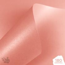 Papel Perolizado 180g A4 (Rosé Gold) 20 Folhas