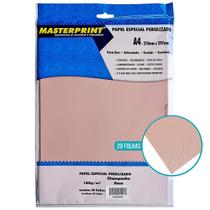 Papel Perolizado A4 180g para Artesanato e Decoração Pacote com 20 Folhas Masterprint