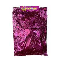 Papel Picado Metalizado Pink Embalagem Com 20G Badulake