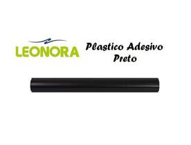 Papel Plastico Adesivo Rolo 45cm x 10m Preto 79016