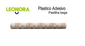 Papel Plastico adesivo Rolo 79087 45cm x 10m Pastilha Bege