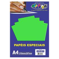 Papel plus 20 fls 120 gramas verde Lumi Off Paper