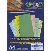 Papel Plus A4 120 Gramas c/ 20 Folhas - Off Paper - VERDE