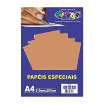 Papel Plus A4 120g Marrom C/20 Folhas Off Paper