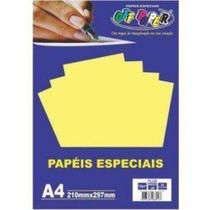 Papel Plus A4 Amarelo Lumi 120g - Off Paper - Offpaper