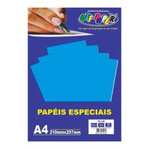 Papel Plus Azul A4 180g/M² 20 Folhas - Off Paper