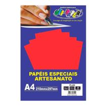 Papel Plus Vermelho A4 180g/M² 20 Folhas - Off Paper