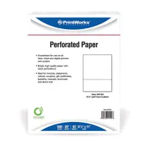 Papel pré-perfurado PrintWorks Professional para faturas