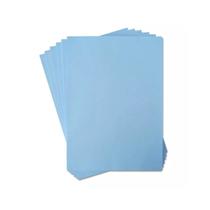 Papel Premium Diplomata Liso Offset A4 Azul 180g/m2 50 Folhas Sulfite Opaline Para Impressão 210x297mm