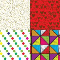 Papel Presente 50X60CM Couche Fantasia Feminino II 4MOD.(S) PCT.C/40