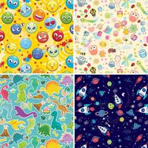 Papel Presente 50X60CM Couche Fantasia Infantil II 4MOD.(S) PCT.C/40