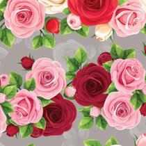 Papel Presente Bobina Couche 60CM. MOD.218 Rosas