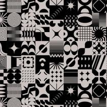 Papel Presente Bobina Couchê 60CM MOD.327 Abstrato Prata 100 Metros