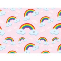 Papel Presente Bobina Couche 60CM MOD.340 ARCO-ÍRIS BO-100MTS