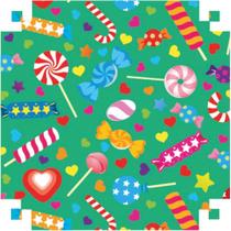 Papel Presente Bobina Couchê 60CMMOD455 Doces BO-100MTS - VMP