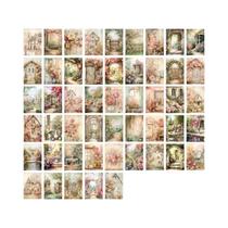 Papel Retro Rasgável 100pcs DIY Scrapbook Artesanato Criativo Série Jardim Whisper