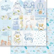 Papel Scrapbook Dupla Face Nosso Príncipe Kit 5 Un. Sd-1289 30,5x30,5cm Litoarte