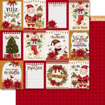 Papel Scrapbook Dupla Face Tags Cards Natal Sdn-152 30,5x30,5cm Litoarte