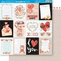 Papel Scrapbook Dupla Tags Amor Sd-1186 30,5x30,5cm Litoarte