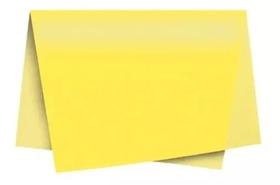 Papel seda amarelo pacote com 100 - kaz .n. 48cm x 66cm