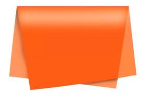 Papel seda laranja pacote com 100 - kaz 48cm x 66cm
